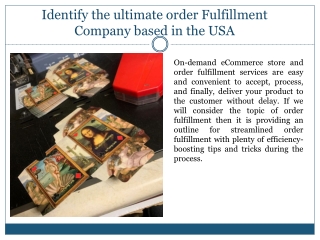 identify the ultimate order fulfillment company based in the usa