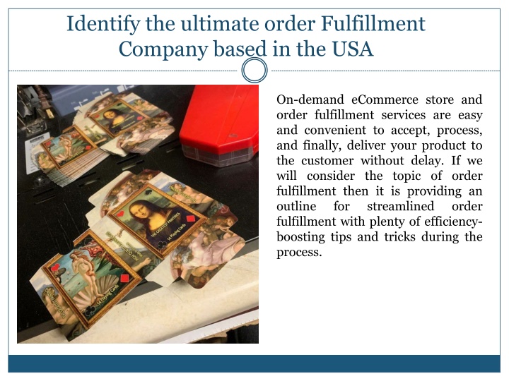 identify the ultimate order fulfillment company based in the usa