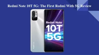 Redmi Note 10T 5G