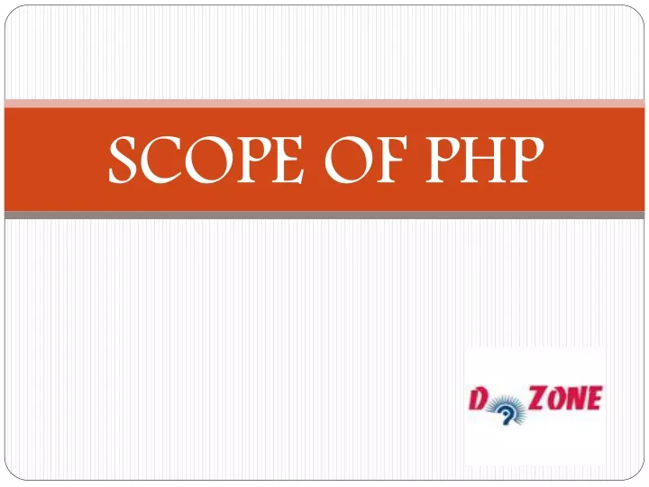scope of php