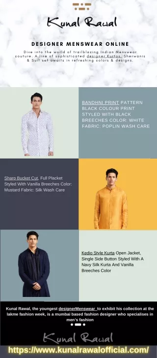 Designer Menswear Online