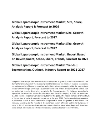 global laparoscopic instrument market size share