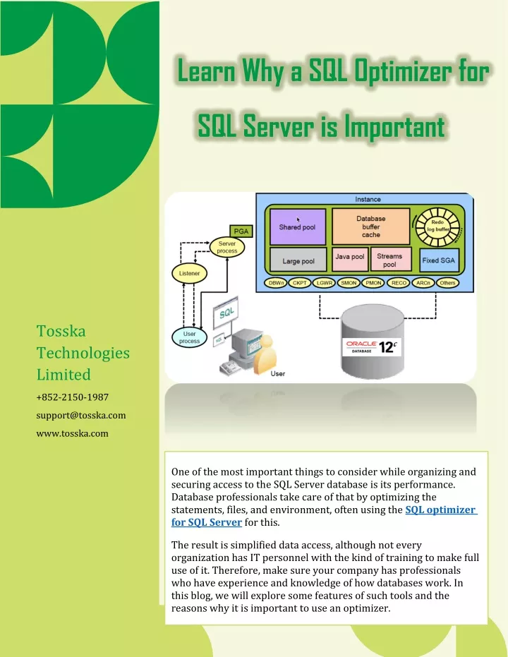 learn why a sql optimizer for sql server