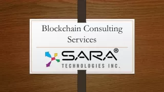 blockchain consulting services