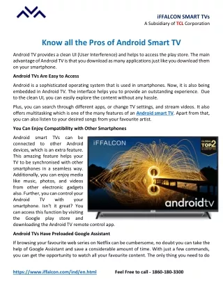 iffalcon smart tvs a subsidiary of tcl corporation