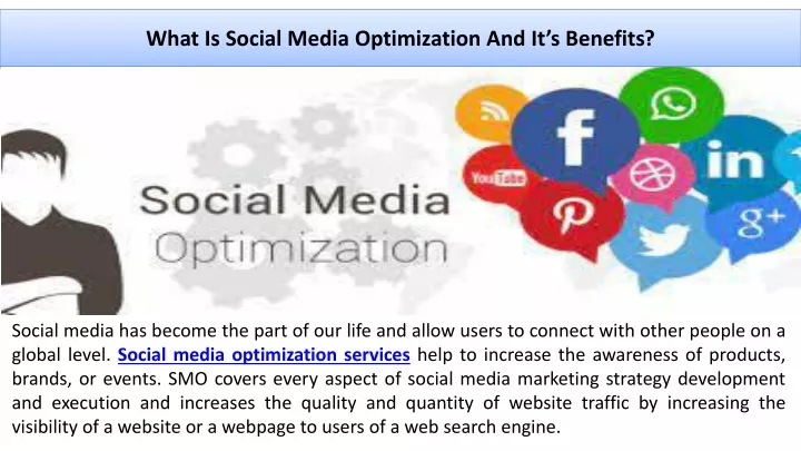 what is social media optimization