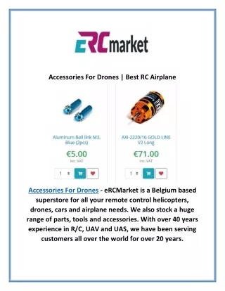 Accessories For Drones