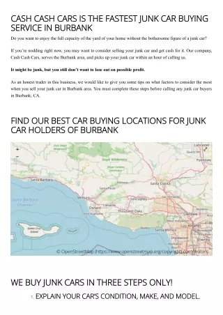 Cash For Junk Cars Burbank - Cash Cash Cars