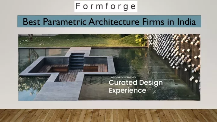 best parametric architecture firms in india