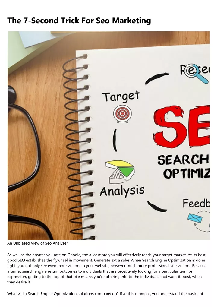 the 7 second trick for seo marketing