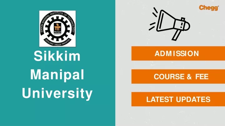 PPT - Sikkim Manipal University - [SMU], Gangtok PowerPoint ...