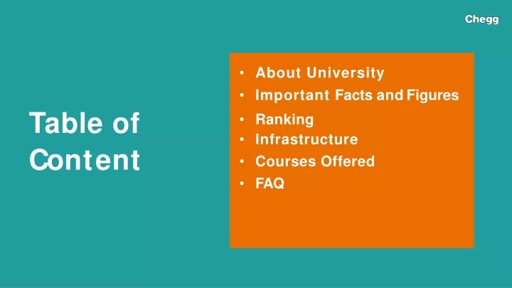about university important facts andfigures
