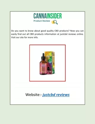 justcbd reviews