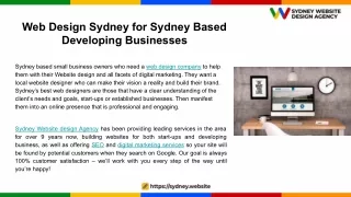 Web Design Sydney for Sydney Based Developing Businesses (1)
