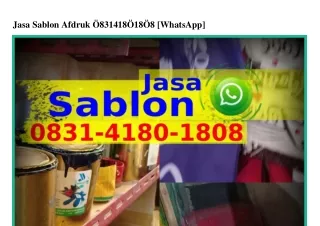 Jasa Sablon Afdruk Ô831•Ꮞ18Ô•18Ô8(whatsApp)