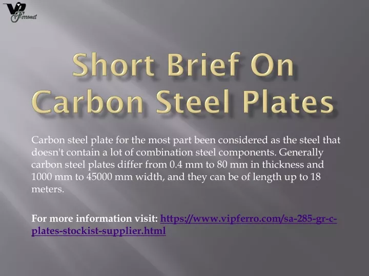short brief on carbon steel plates