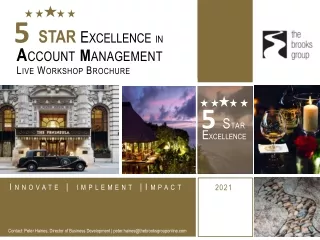 5 Star Excellence in Account Management Workshop November 2021