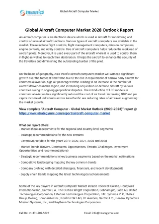 global aircraft computer market