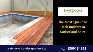 The Most Qualified Deck and Pergolas Builders in Sutherland Shire
