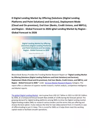 d digital lending market by offering solutions