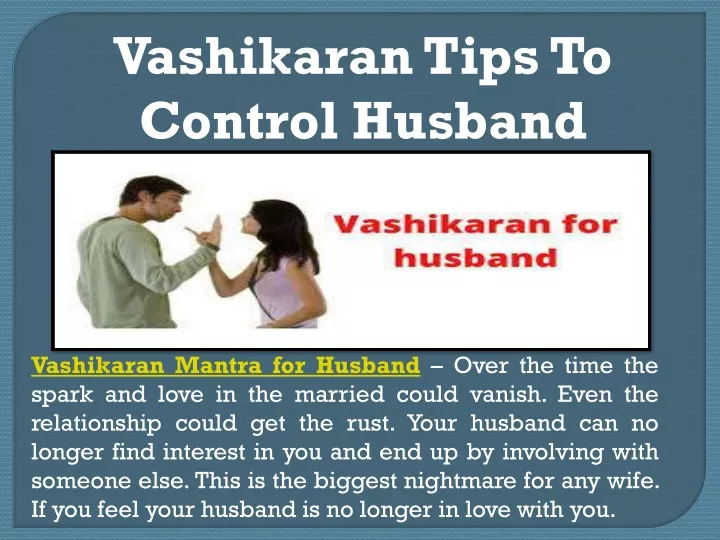 vashikaran tips to control husband