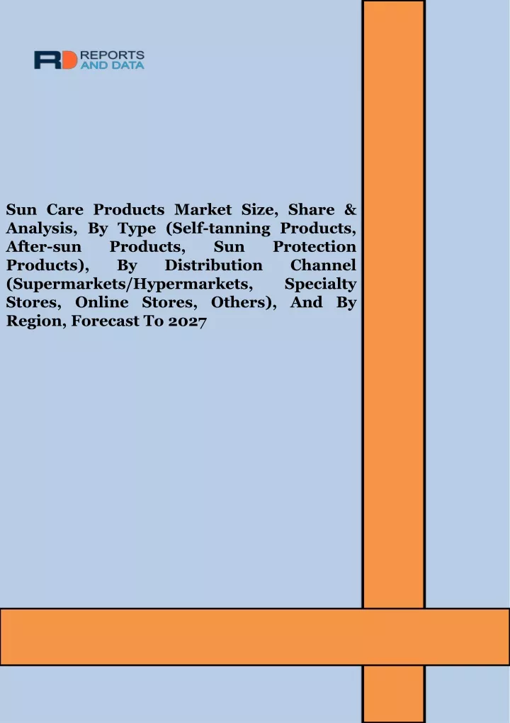 sun care products market size share analysis