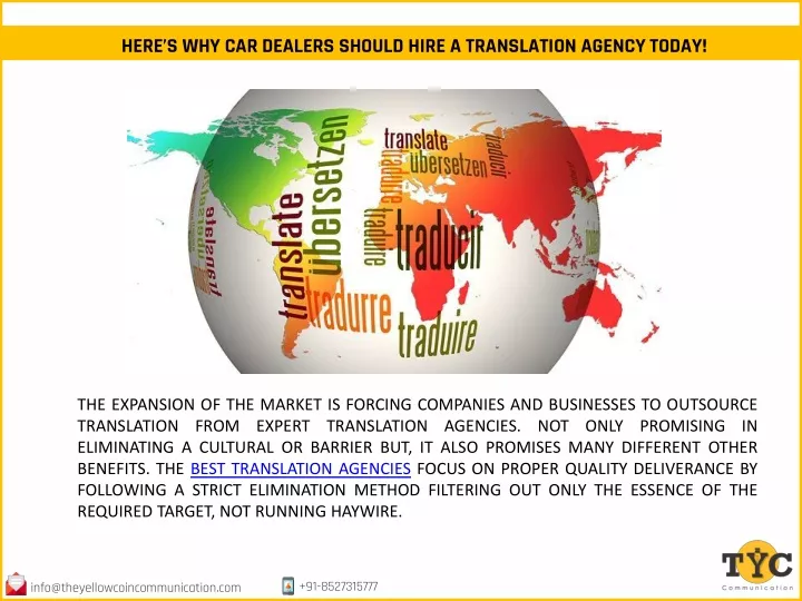 here s why car dealers should hire a translation agency today