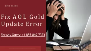 Fix AOL Gold Update Error |  1-855-869-7373