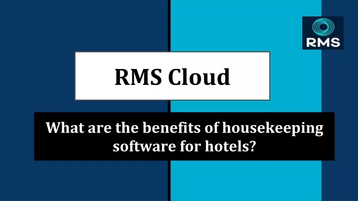 what are the benefits of housekeeping software for hotels