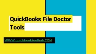 quickbooks file doctor tools