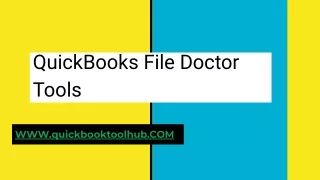 quickbooks file doctor tools