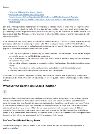 The Comprehensive Overview To Electric Bikes.