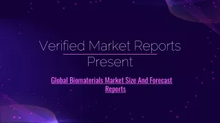 verified market reports present