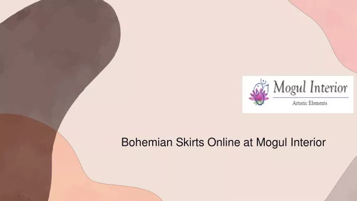bohemian skirts online at mogul interior