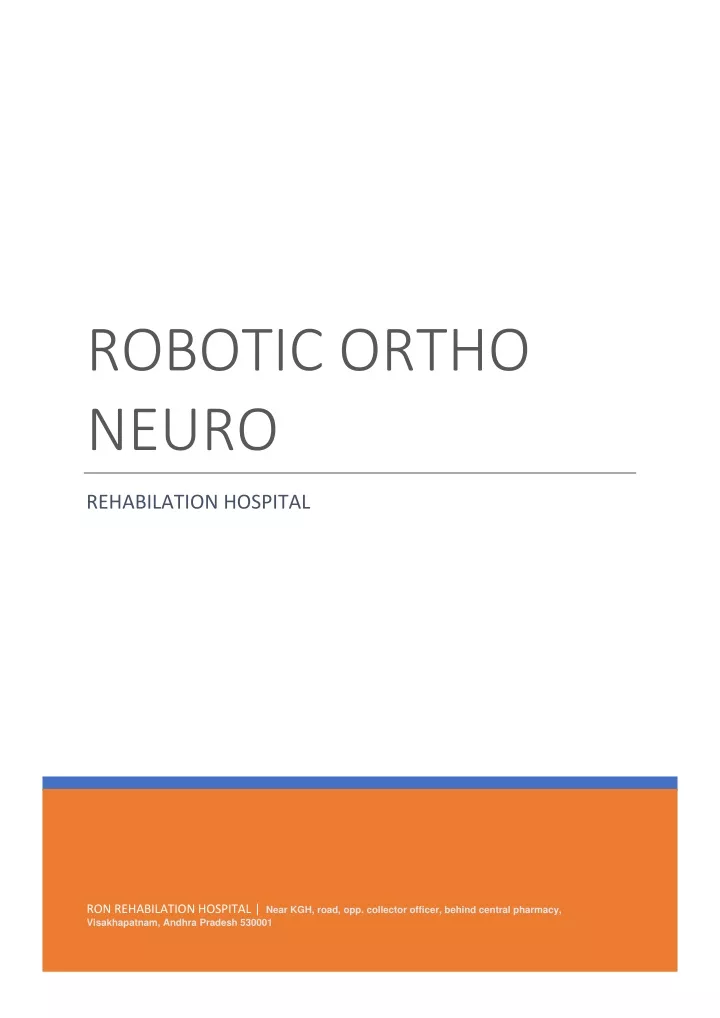 robotic ortho neuro