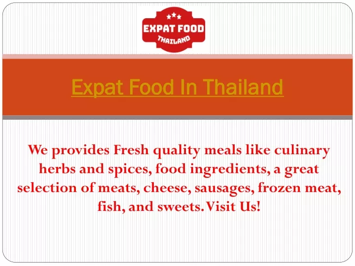 expat food in thailand