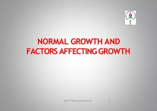 normal growth,factors affecting growth,assessment and growth charts