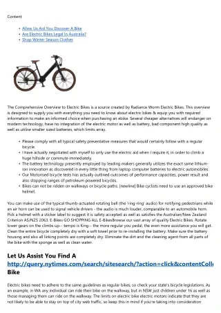 Just How To Commute On An Electric Bike