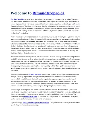 welcome to rimandtirepro ca
