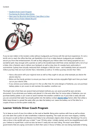 The Thorough Guide To Electric Bikes.