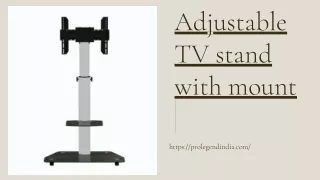 Adjustable TV stand with mount