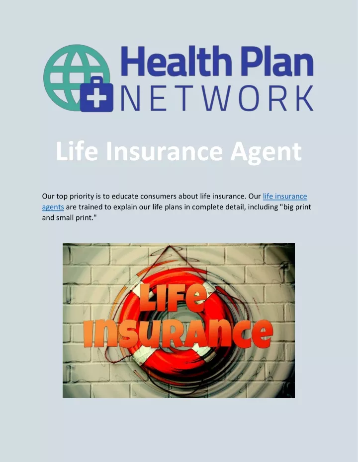life insurance agent