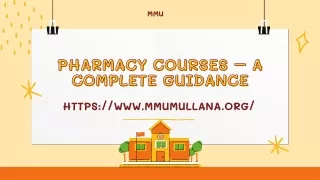 Pharmacy Courses – A Complete Guidance