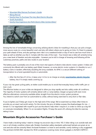 Just How To Get The Most Effective Electric Bicycle