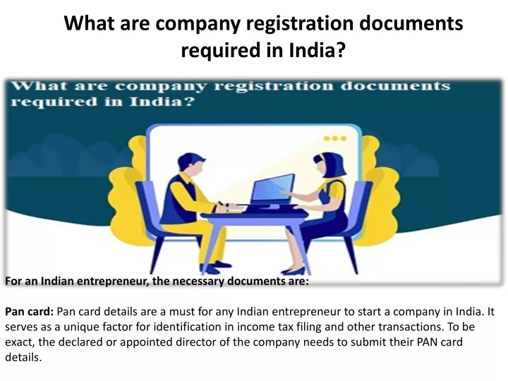 what are company registration documents required