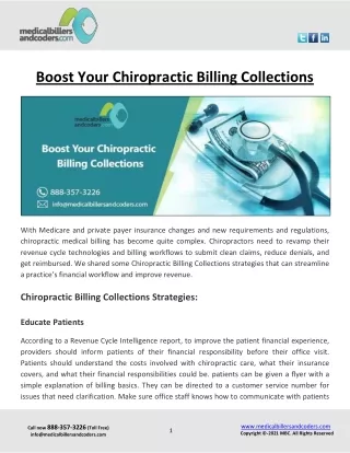 boost your chiropractic billing collections