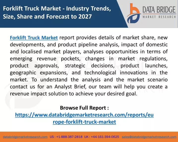 forklift truck market industry trends size share
