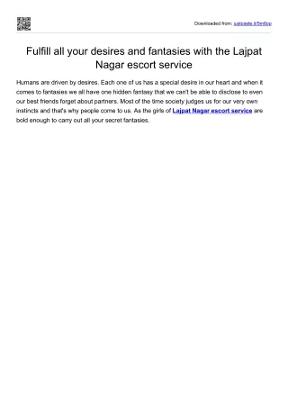 lajpat nagar escort service