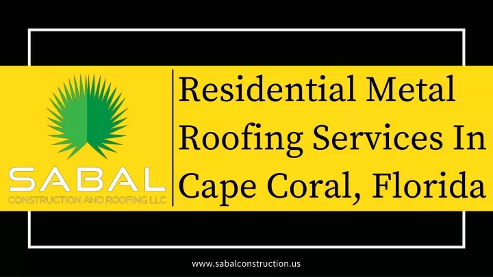 residential metal roofing services in cape coral