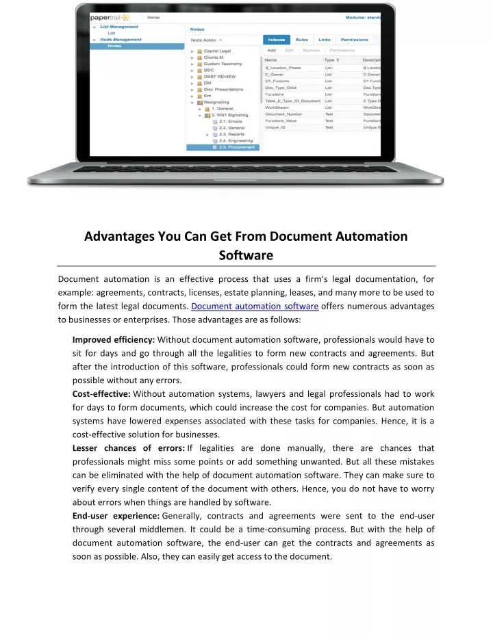 advantages you can get from document automation